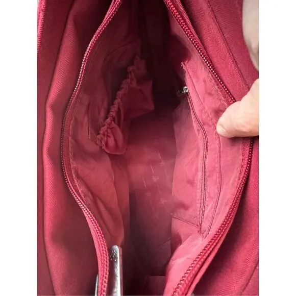 Joy Mangano Red Bucket Handbag‎ - Picture 7 of 11